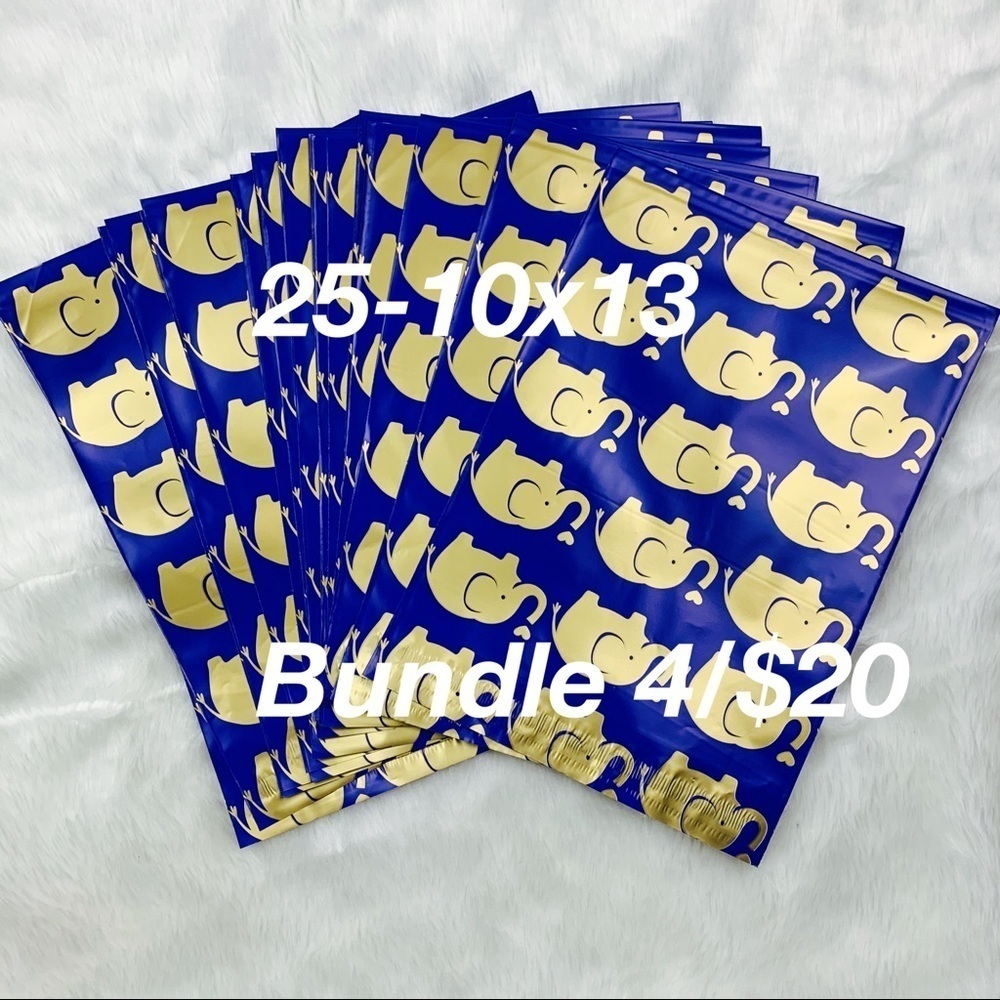 4/$20 Polymailers (25) 10x13 Self Sealing‎ elephant